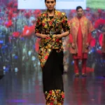 Black Blazer with Aari Jaal Floral Kashmiri Embroidery