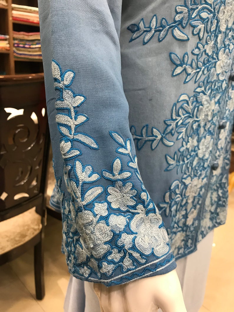 Kashmiri Embroidered Summer Jacket