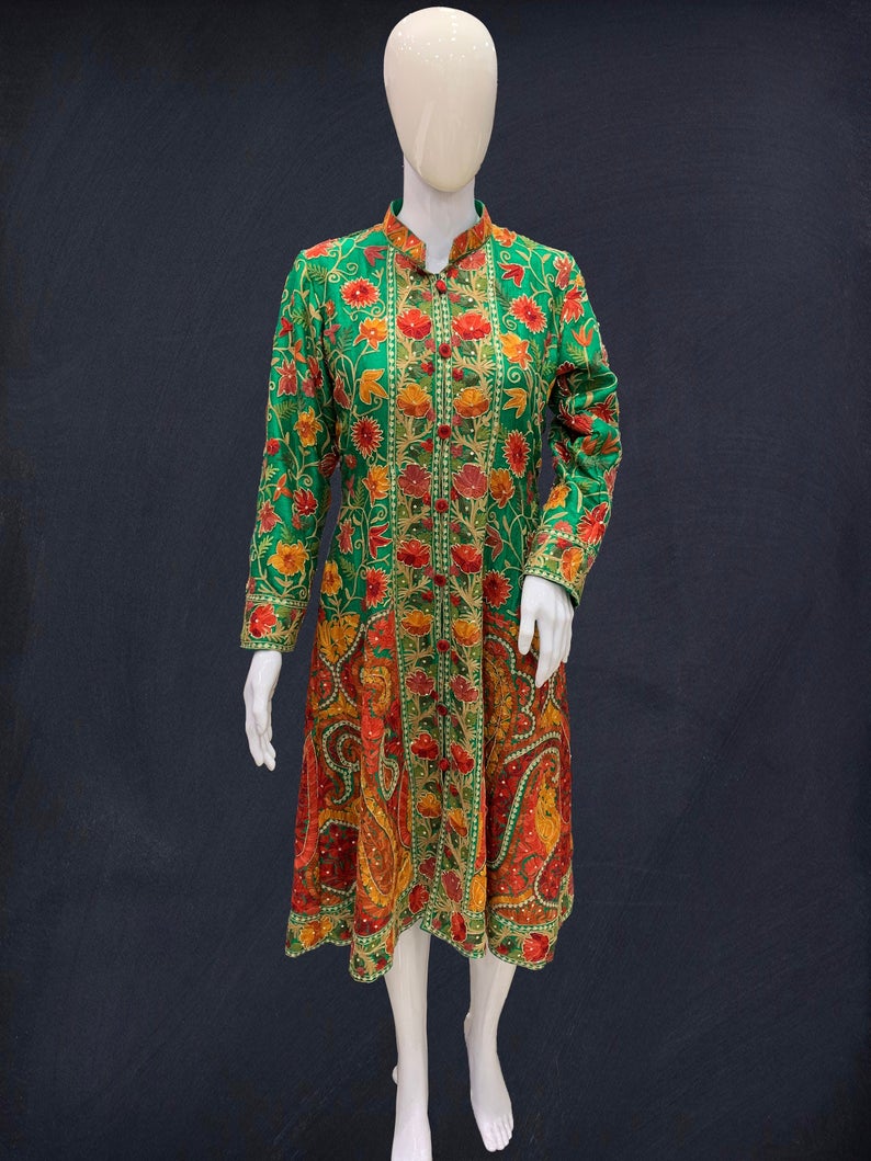 Greem Dress Aari & Tilla