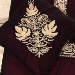 Wine Velvet Bed Cover