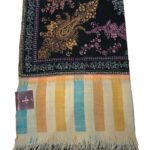 Black Allover Sozni Pure Pashmina Hand Embroidered Shawl