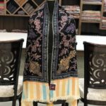 Black Allover Sozni Pure Pashmina Hand Embroidered Shawl