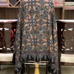Black Allover Sozni Pure Pashmina Hand Embroidered Shawl