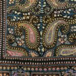 Black Allover Sozni Pure Pashmina Hand Embroidered Shawl