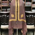 Pure Merino Wool Shawl With Tilla Hand Embroidery