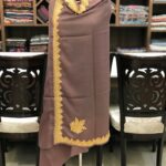 Pure Merino Wool Shawl With Tilla Hand Embroidery