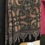 Black Allover Sozni Pure Pashmina Hand Embroidered Shawl