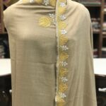 Pure Merino Wool Shawl With Tilla Hand Embroidery