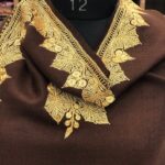 Pure Merino Wool Shawl With Tilla Hand Embroidery