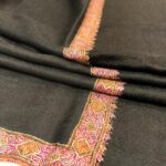 Pure Pashmina Shawl with Border Sozni Hand Embroidery