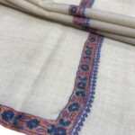 Pure Pashmina Shawl with Border Sozni Hand Embroidery
