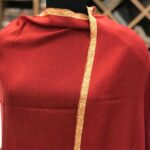 Pure Pashmina Shawl with Border Sozni Hand Embroidery