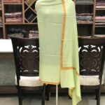 Pure Pashmina Shawl with Border Sozni Hand Embroidery