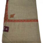 Pure Pashmina Shawl with Border Sozni Hand Embroidery