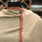 Pure Pashmina Shawl with Border Sozni Hand Embroidery