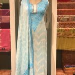 Tie n Dye Cut Daana Aari Neck Women Salwar Suit