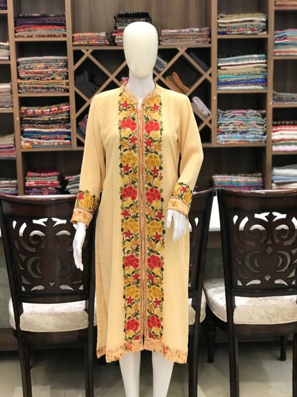 Achkan Style Indian Embroidered Tunic Kurta