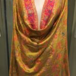 Silk Modal Mustard Yellow Floral Kani Dupatta
