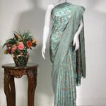 Light Blue Silk Modal Kani Weave Sari
