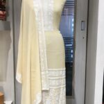 Croatia Lace Fused with Thread Embroidery Salwar Suit
