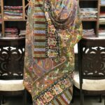 Multi Colour Fine Wool Paisley Kalamkari Stole