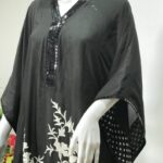 Limited Edition Black Kaftan with Kashmiri Aari Embroidery 2