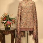 Tea Pink Silk Kani Weave Dupatta