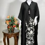 Limited Edition Black Kaftan with Kashmiri Aari Embroidery
