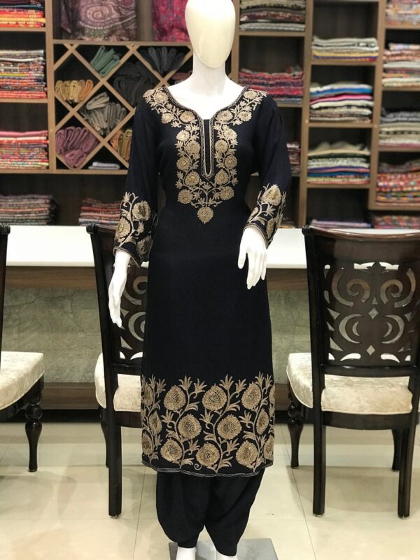 Hand Swarovski and Silk Thread Work Salwar Suit