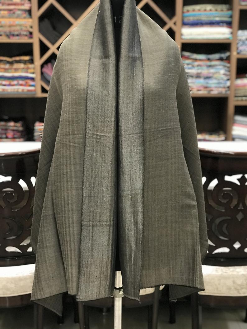 Zari Dhaaga Weave Metallic Pure Pashmina Reversible Stole