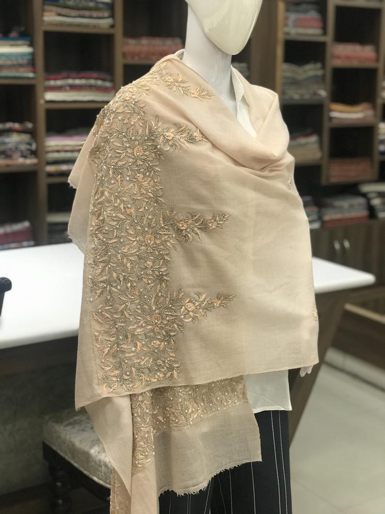 il_794xN.2356847124_d3fh Pearl & Cut Dana work Pure Pashmina Stole