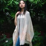 Pearl & Cut Dana work Pure Pashmina Stole
