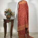 Red Modal Silk Kani Weave Saree
