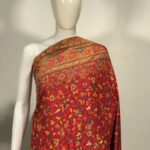 Red Modal Silk Floral Jaal palluKani Weave Saree 2