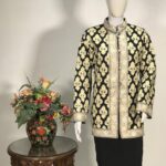 Black Embroidered Woollen Jacket