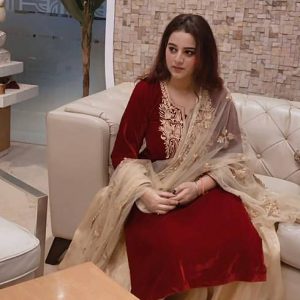 Red Velvet kashmiri Tilla Work Kurta Review Angad Creations