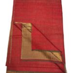 Tilla Weave Reversible Pure Pashmina Stole: Red