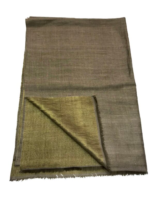 Tilla Weave Reversible Pure Pashmina Stole: Beige