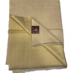 Tilla Weave Reversible Pure Pashmina Stole: White