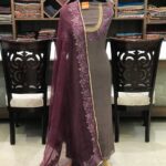 Brown Zardozi & Aari Embroidered Kashmiri Suit