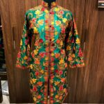 Green Kashmiri Jacket With Chinar Boteh Style Embroidery Front