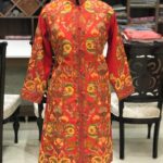Red Kashmiri Jacket With Floral Kashmiri Aari Jaal Embroidery