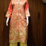 Pink Kashmiri With Chinar Jaal Tilla Embroidery Front