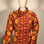 Pink Kashmiri Jamawar Embroidered Coat Front