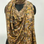 Mustard Fine Wool Kani Stole