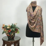 Beige Fine Wool Kani Stole