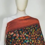 Black Modal Silk Kani Saree with Zari Pallu Design Front