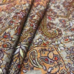 Beige Pure Pashmina Shawl With Sozni Jaal Hand Embroidery Front