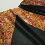 Black Pure Pashmina Shawl With Sozni Hand Embroidery Persuaded From Chinar And Paisley Motif Front