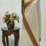 Cream Pure Pashmina Shawl With Sozni Hand Embroidery